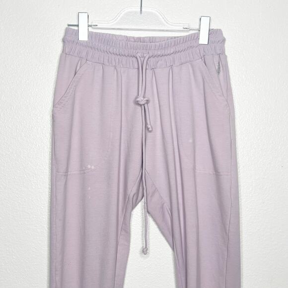 FREE PEOPLE FP MOVEMENT Sunny Skinny Sweatpants Elastic Waist Lavender Womens M - Picture 5 of 13
